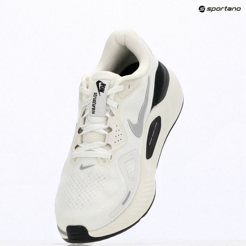 Кросівки для бігу жіночі Nike Structure 26 summit white/anthracite/metallic silver 14