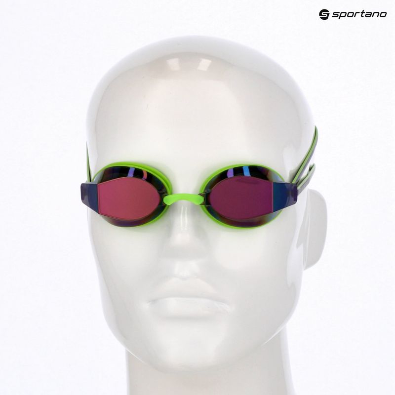 Окуляри для плавання TYR Blackops 140 Ev Racing Mirrored bright green/black 6