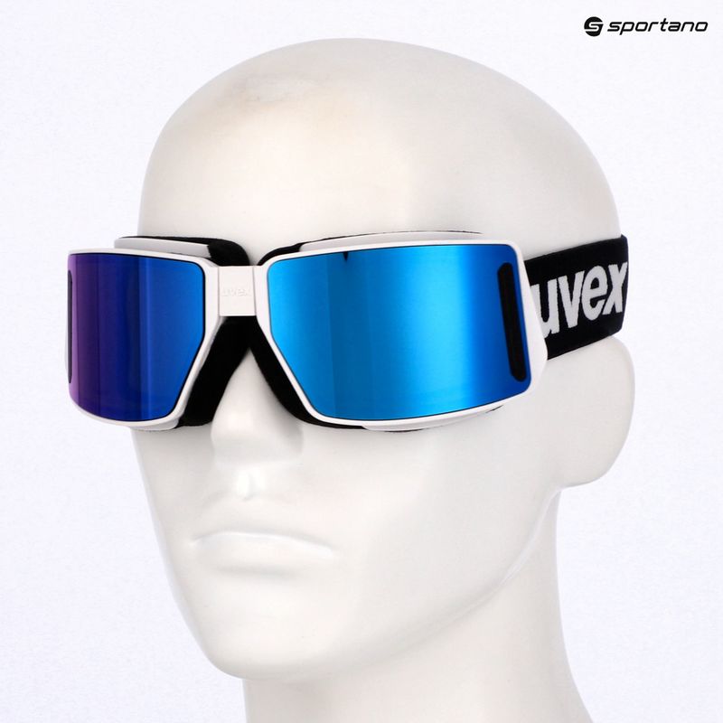 Окуляри гірськолижні UVEX Mtn Tour white matt/mirror blue 8