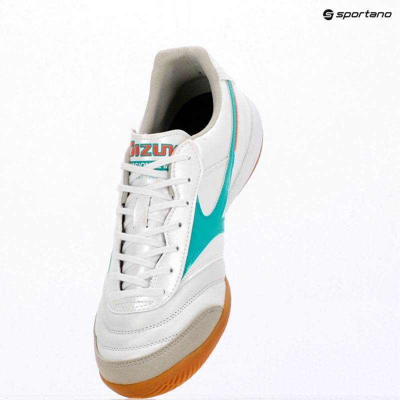 Кросівки футбольні Mizuno Morelia Sala Elite IN white/arcadia/lava orange 4