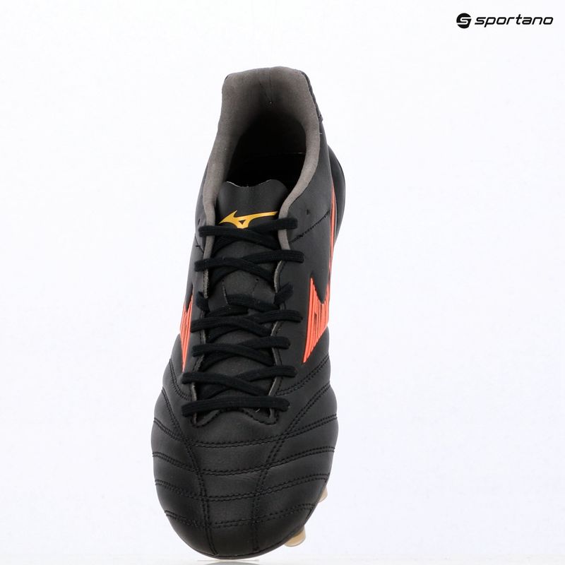 Кросівки футбольні Mizuno Monarcida Neo III Pro FG black/lava orange/arcadia 3