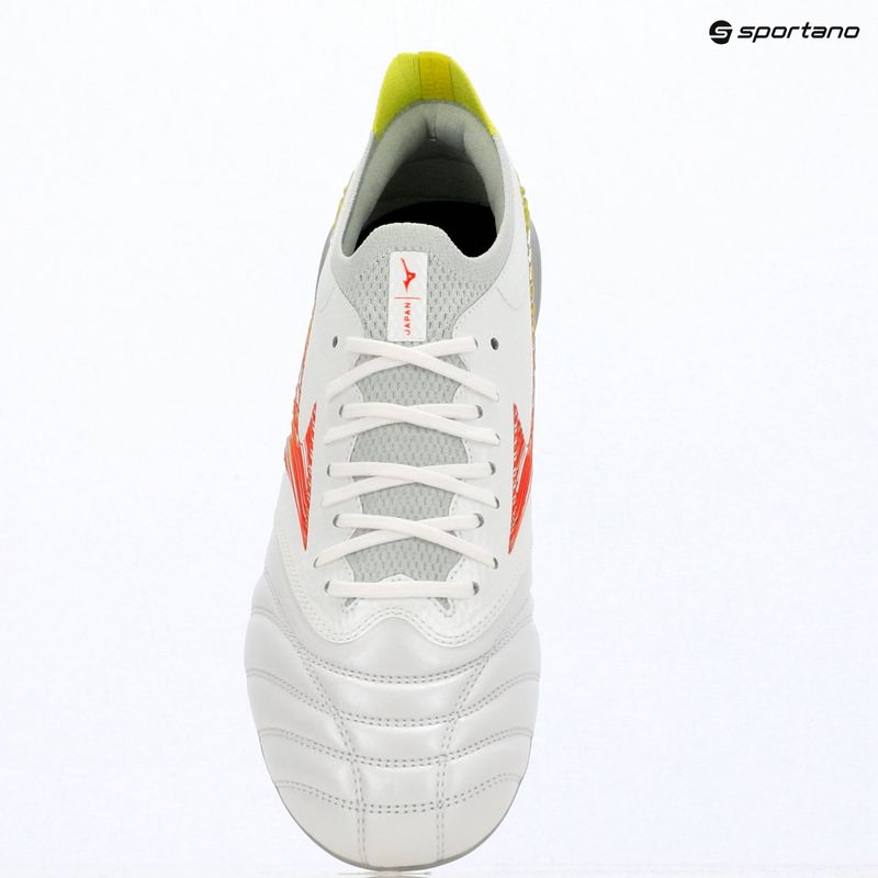 Кросівки футбольні Mizuno Morelia Neo V β Japan AG white/lava orange/evening primrose 7