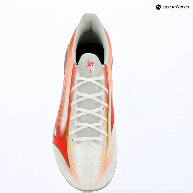 Кросівки футбольні Mizuno Alfa III Pro FG white/lava orange/evening primrose 4