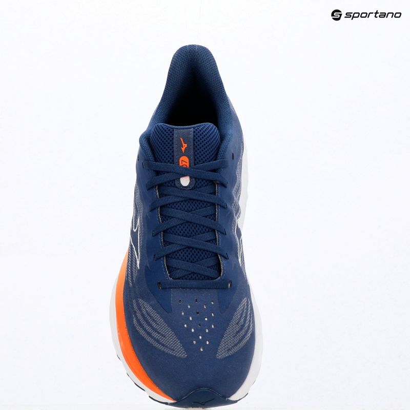 Кросівки для бігу чоловічі Mizuno Wave Skyrise 7 estate blue/white/coral rose 7