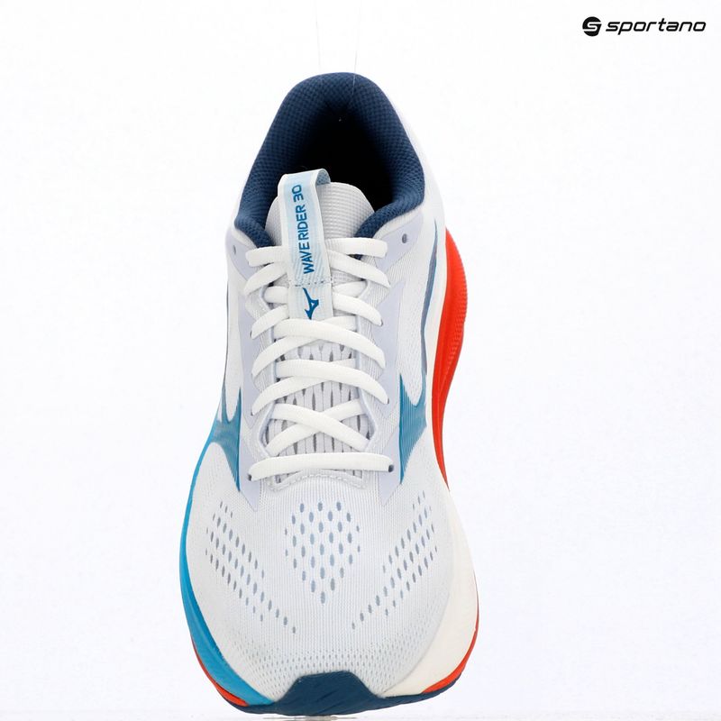 Кросівки для бігу чоловічі Mizuno Wave Rider 30 white/blue jewel/orange 8