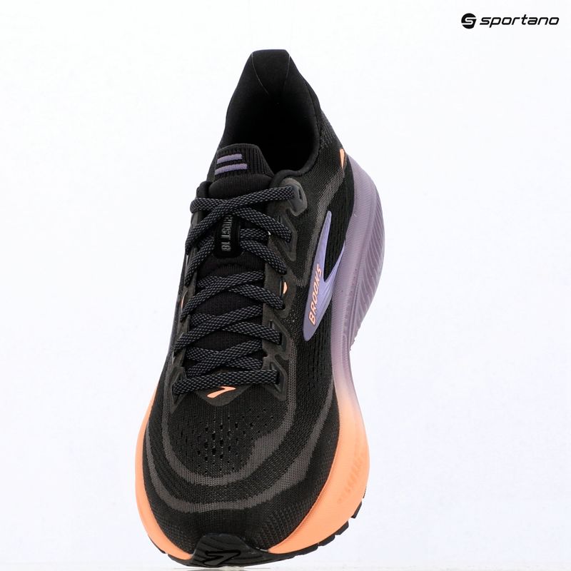 Кросівки для бігу жіночі Brooks Ghost 18 black/mulled grape/peach 15