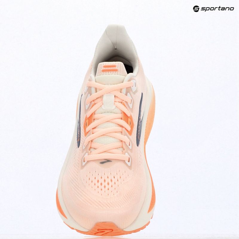 Кросівки для бігу жіночі Brooks Ghost 18 star white/cyber peach/grey 17