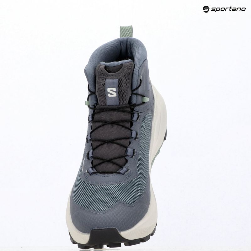 Взуття туристичне жіноче Salomon Genesis Mid GTX grisaille/green milieu 15