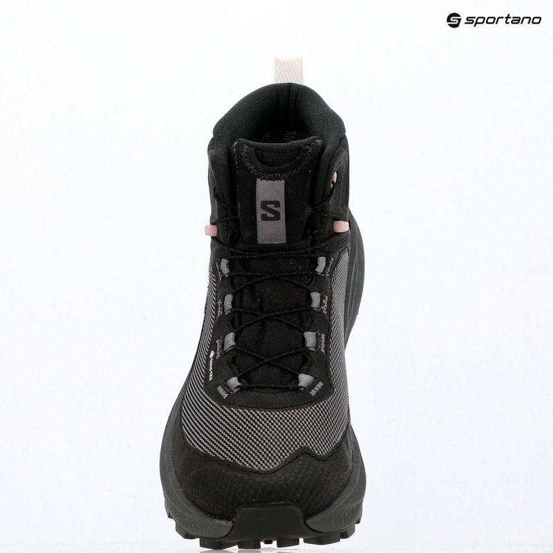 Взуття туристичне жіноче Salomon Genesis Mid GTX black/dawn pink 19