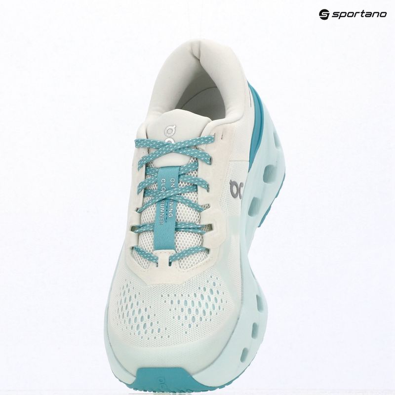 Кросівки для бігу жіночі On Cloudrunner 3 ivory/aquamarine 15