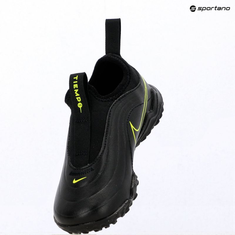 Кросівки футбольні дитячі Nike Tiempo Maestro Flex Jr TF PS black/volt/black 15