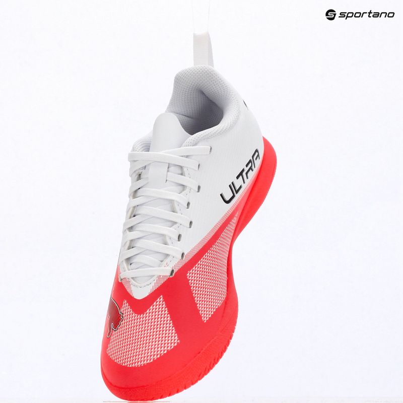 Футбольне взуття дитяче Puma Ultra 7 Play IT Jr Ultra Red/Puma Black/Puma White 8