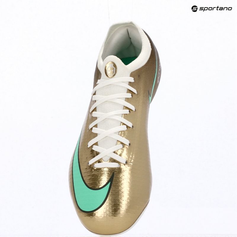 Футбольне взуття дитяче Nike Jr. Vapor 17 Pro "Kylian Mbappé" Metallic Gold/Green Glow 9