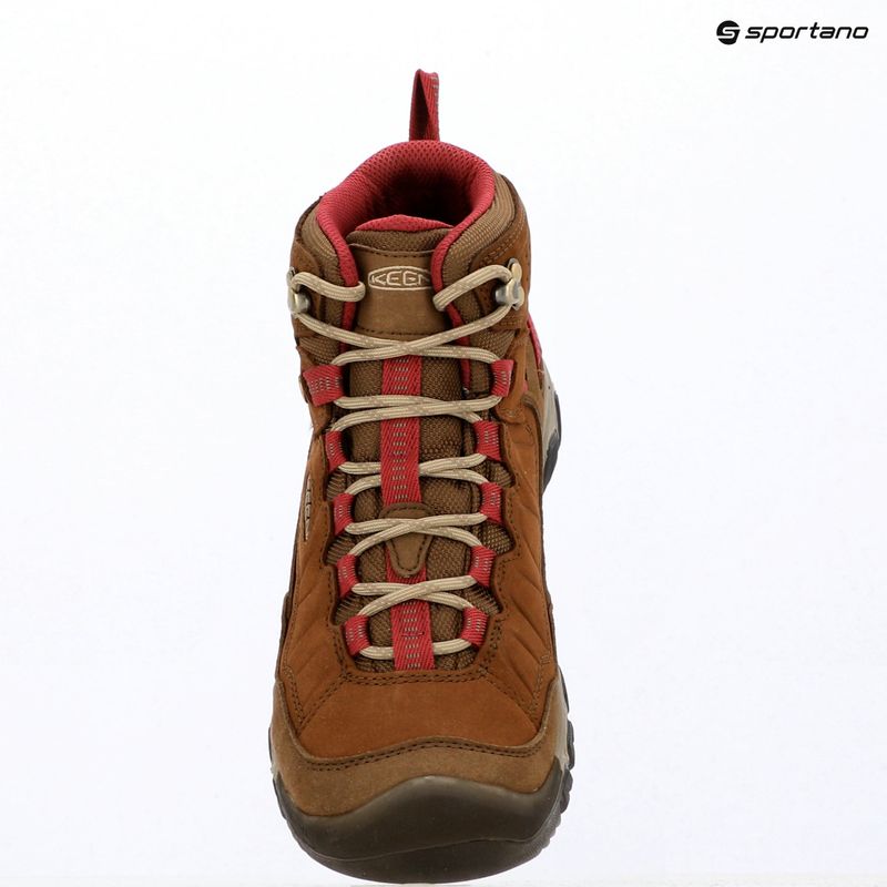 Взуття трекінгове жіноче KEEN Targhee IV Mid Wp bison/beaujolais 15