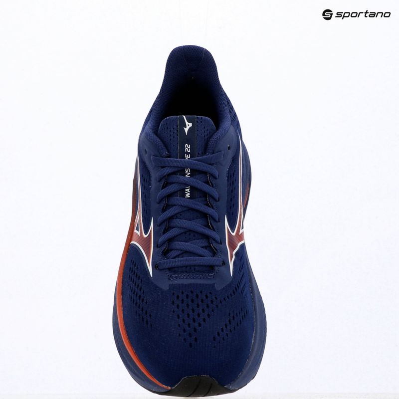 Кросівки для бігу чоловічі Mizuno Wave Inspire 22 beacon blue/tomato puree/firecracker 14