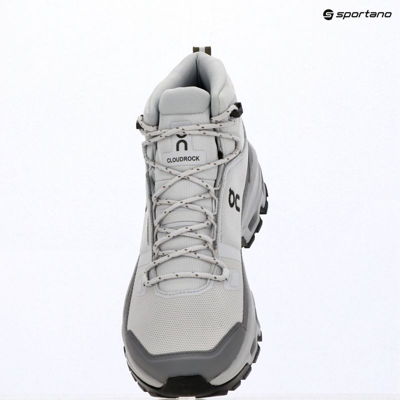 Взуття туристичне чоловіче On Cloudrock Mid Waterproof glacier/alloy 7