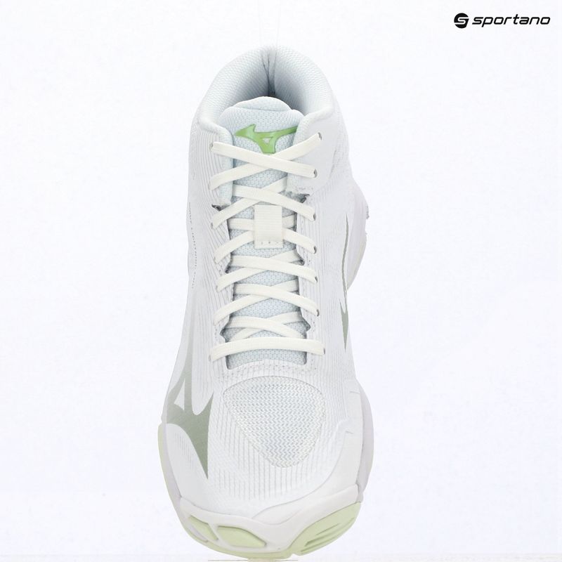 Кросівки волейбольні жіночі Mizuno Wave Lightning Pro Mid white/aqua gray/ambrosia 15