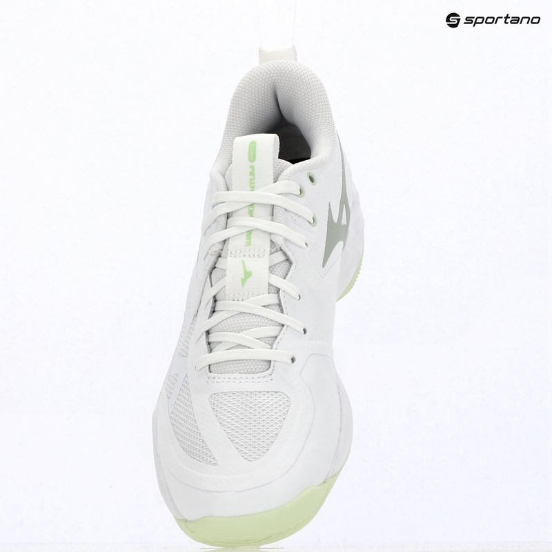 Кросівки волейбольні жіночі Mizuno Wave Momentum Pro white/aqua gray/ambrosia 15