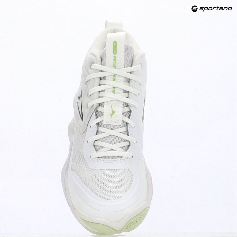 Кросівки волейбольні жіночі Mizuno Wave Momentum Elite Mid white/balsam green/ambrosia 15