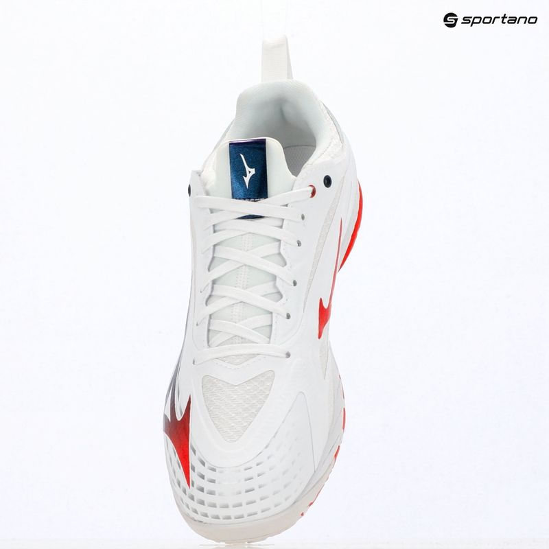Кросівки тенісні чоловічі Mizuno Wave Drive Neo 4 white/insignia blue/orange 13