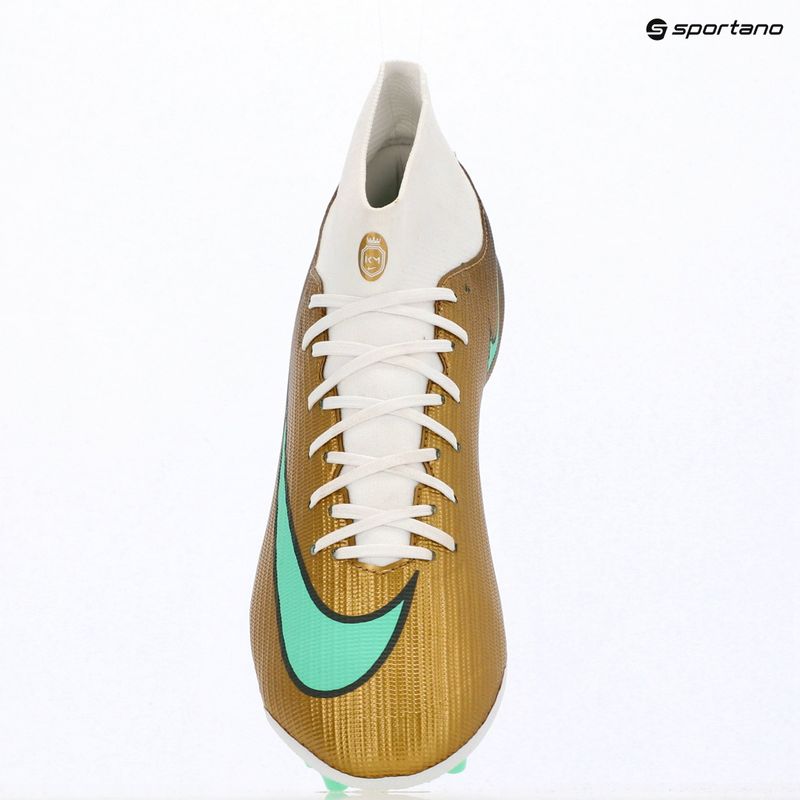 Кросівки футбольні чоловічі Nike Mercurial Superfly 11 Academy "Kylian Mbappé" metallic gold/green glow 17