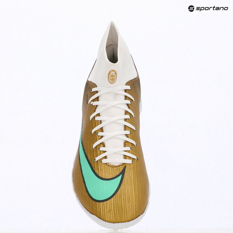 Кросівки футбольні чоловічі Nike Mercurial Superfly 11 Academy "Kylian Mbappé" metallic gold/green glow 16