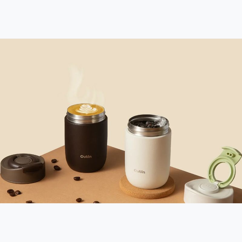 Термокружка OutIn Travel Tumbler 350 ml sand white 3