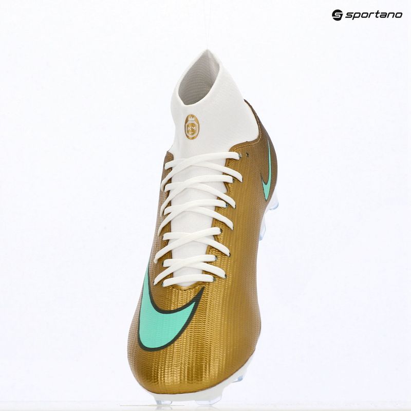Кросівки футбольні чоловічі Nike Mercurial Superfly 11 Academy "Kylian Mbappé" metallic gold/green glow 17