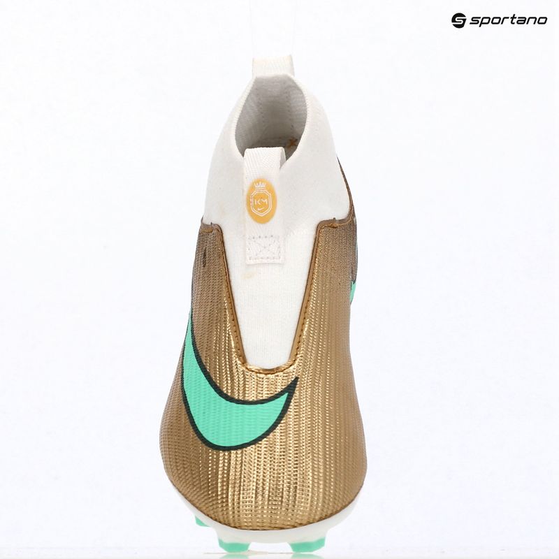 Футбольне взуття дитяче Nike Jr. Mercurial Superfly 11 Academy "Kylian Mbappé" metallic gold/green glow 16