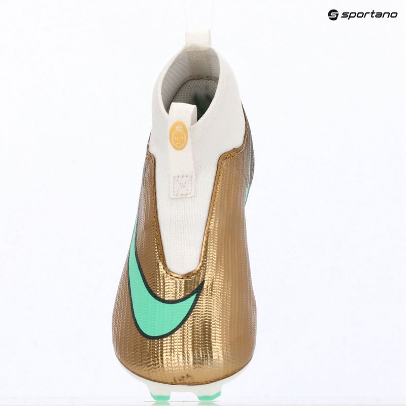 Футбольне взуття дитяче Nike Jr. Mercurial Superfly 11 Academy "Kylian Mbappé" metallic gold/green glow 15