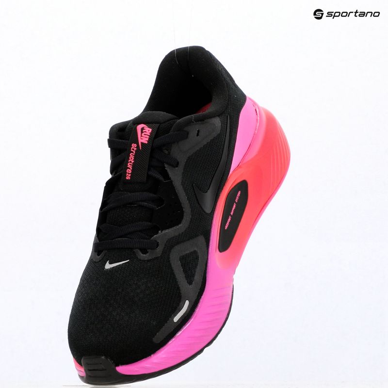 Кросівки для бігу жіночі Nike Structure 26 black/hyper pink/laser crimson/black 13