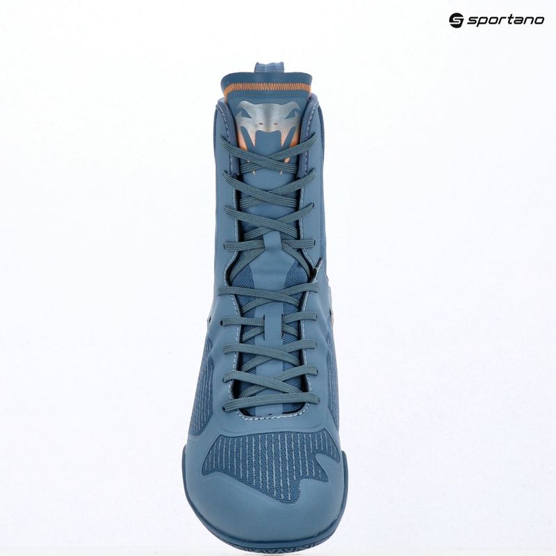 Кросівки боксерські Venum Elite Neo Boxing steel blue/orange 14