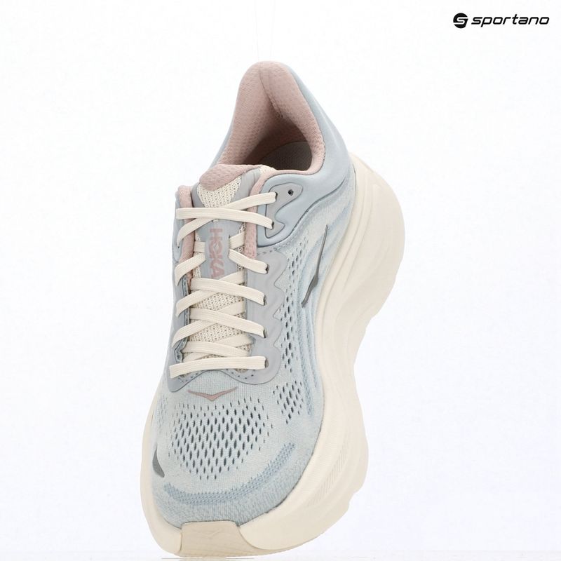 Кросівки для бігу жіночі HOKA Bondi 9 GLM alabaster/mineral blue 15