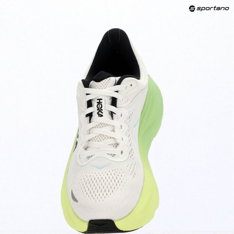 Кросівки для бігу жіночі HOKA Bondi 9 white/tart apple 15