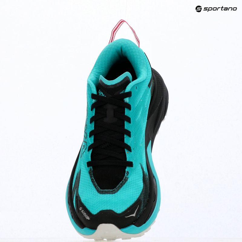 Кросівки для бігу жіночі HOKA Mafate 5 black/electric aqua 17
