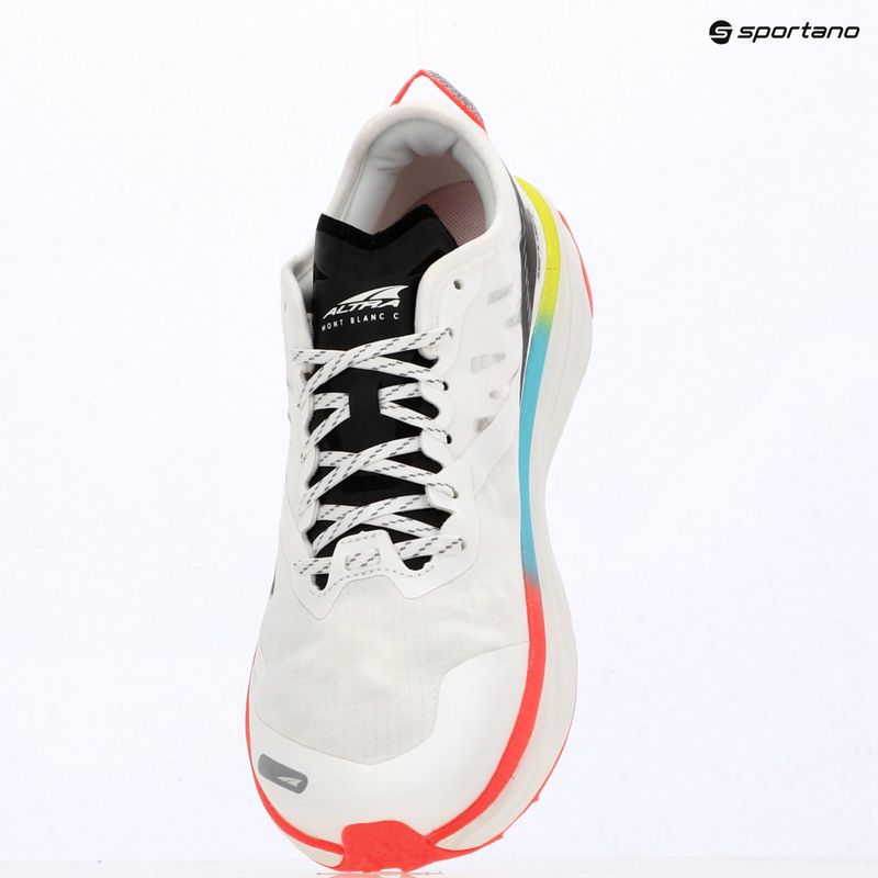 Кросівки для бігу чоловічі Altra Mont Blanc Carbon white/black/firey coral 13
