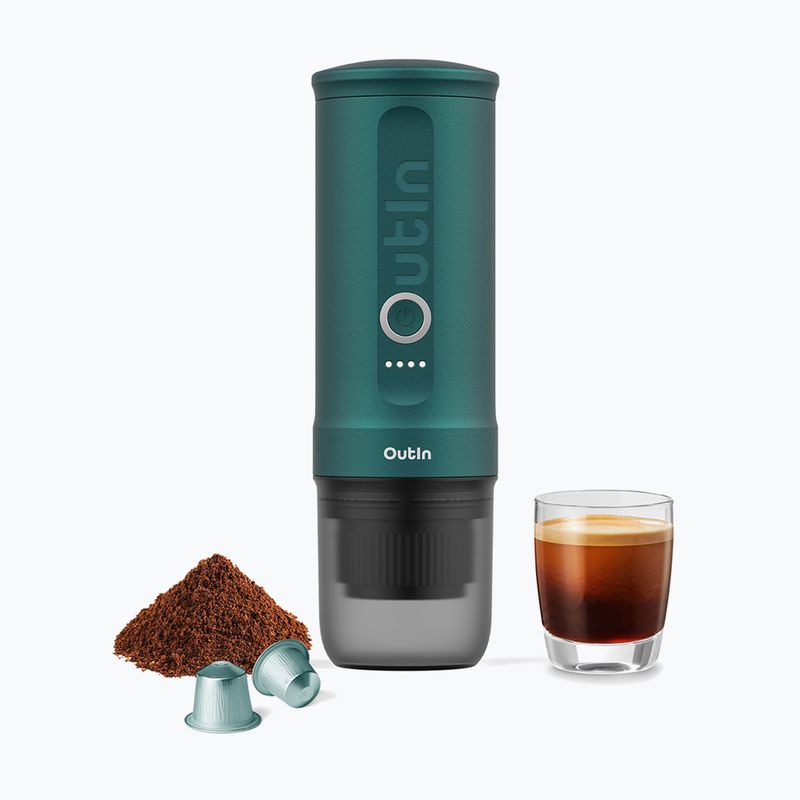 Переносна кавоварка OutIn Nano Portable Espresso outi teal 3
