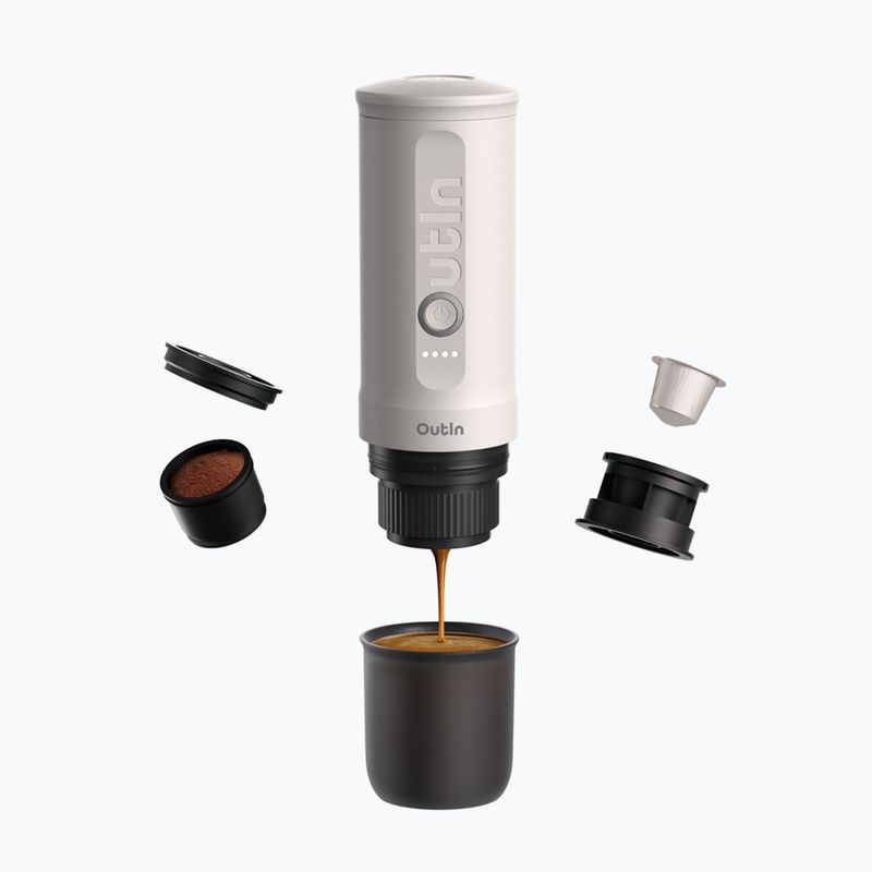 Переносна кавоварка OutIn Nano Portable Espresso peal white 2