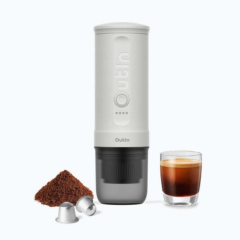 Переносна кавоварка OutIn Nano Portable Espresso peal white 3