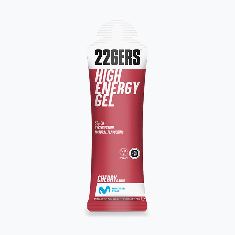 Набір енергетичних гелів 226ERS High Energy Caffeine 24 шт. x 76 г вишня 2