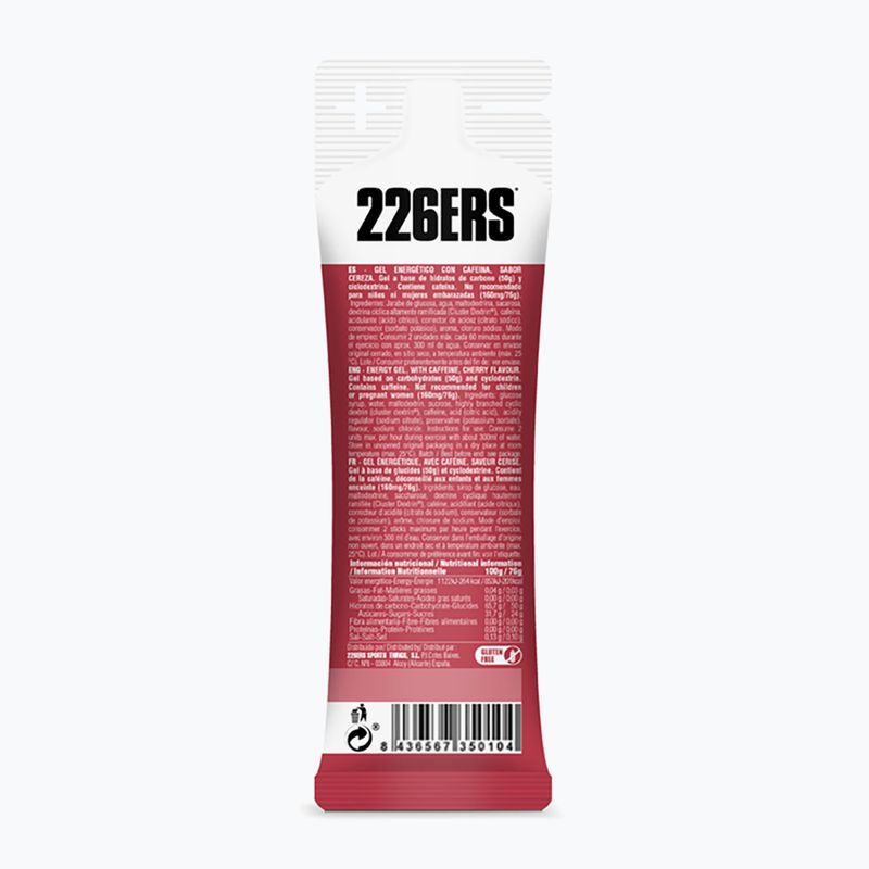Набір енергетичних гелів 226ERS High Energy Caffeine 24 шт. x 76 г вишня 3