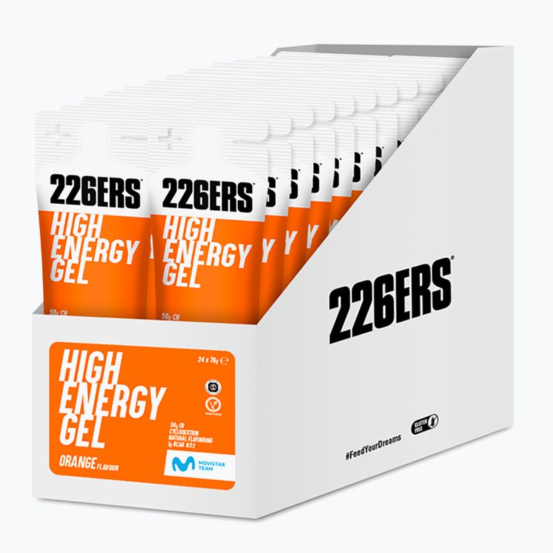 Набір енергетичних гелів 226ERS High Energy Salty BCAA 24 шт. x 76 г апельсин