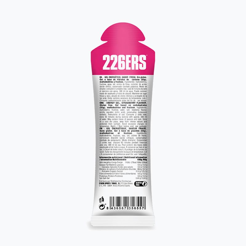 Набір енергетичних гелів 226ERS High Fructose 24 шт. x 80 г полуниця 3