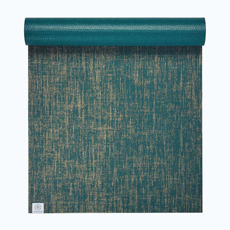 Килимок для йоги Gaiam Jute 6 mm blue 2