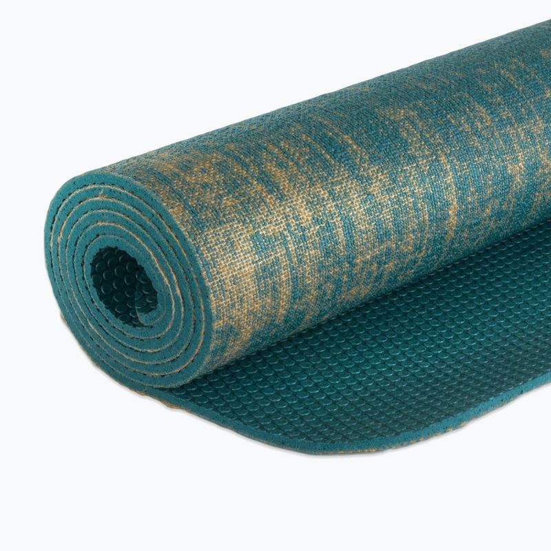 Килимок для йоги Gaiam Jute 6 mm blue 5
