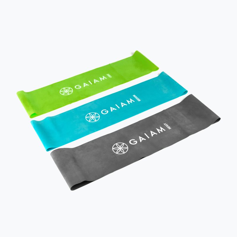 Набір гумок для тренувань Gaiam 63578 3 szt. black/blue/green 2