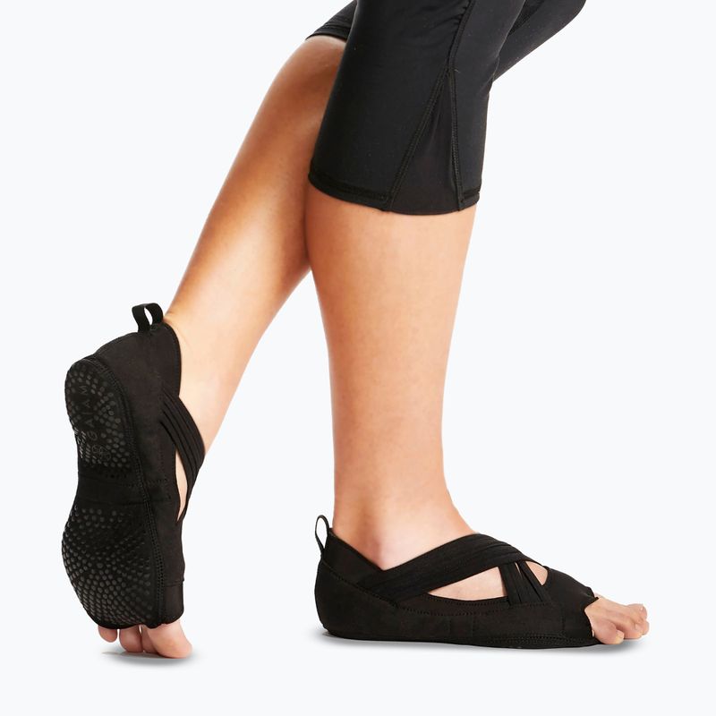Шкарпетки Gaiam Grippy Yoga Studio black/blue/green 6