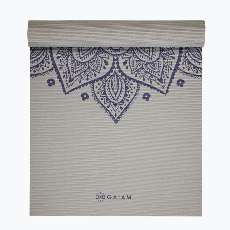 Килимок для йоги Gaiam Sustained Yoga grey sundial flower 2
