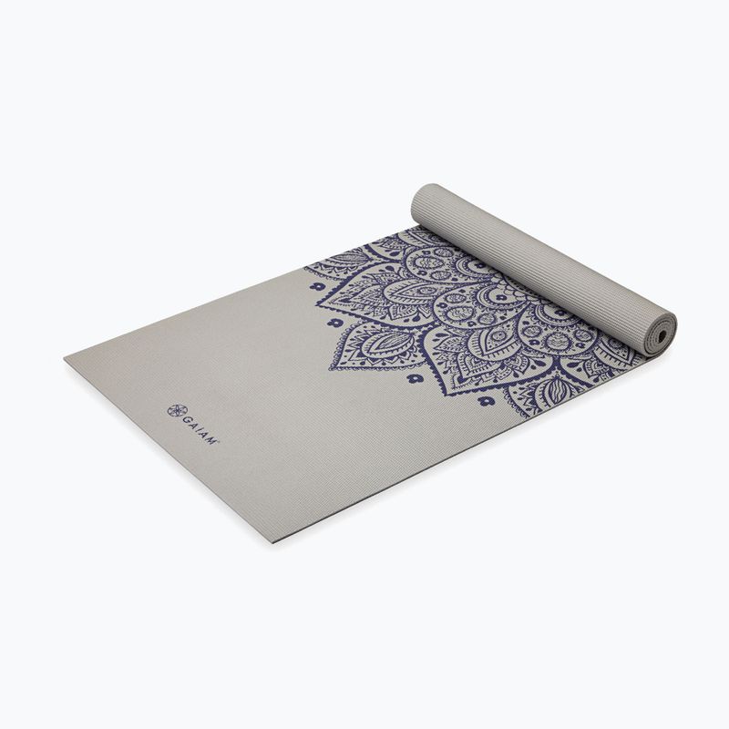 Килимок для йоги Gaiam Sustained Yoga grey sundial flower 3