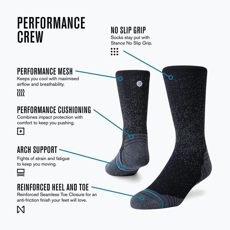 Шкарпетки Stance Icon Sport Crew black 4